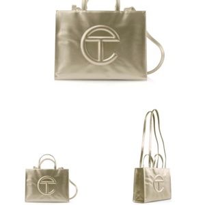 (BRAND NEW) TELFAR MEDIUM GOLD BAG